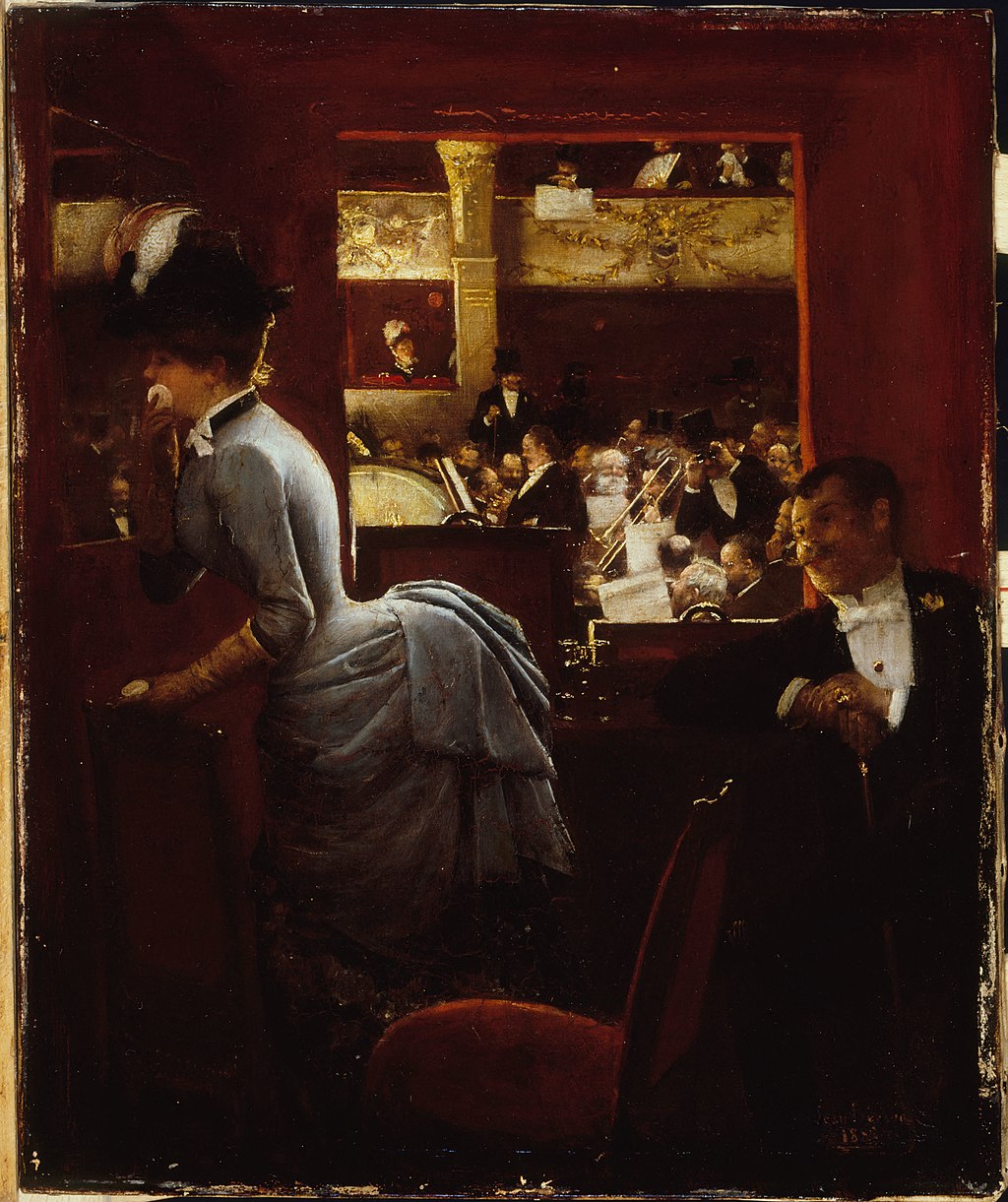 ジャン・ベロー「桟敷席」（1883年）