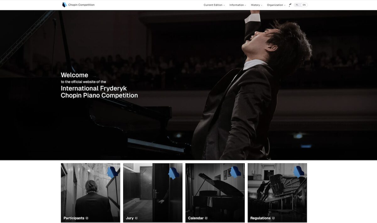 Chopin Competition 2025 official site
